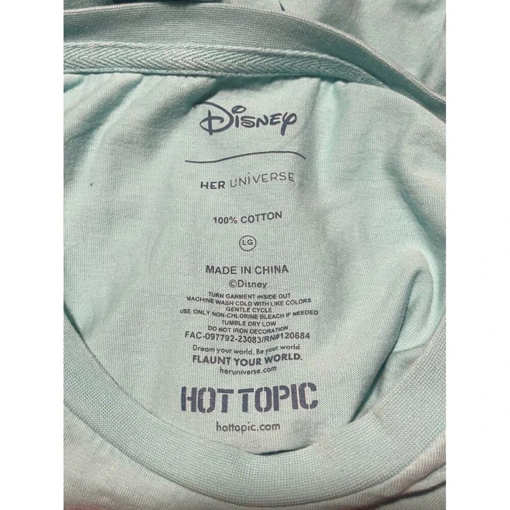 Disney Purple Blue Turquoise Little Mermaid Ombré Shirt with shell detail